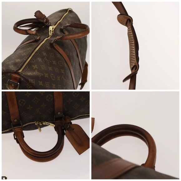LOUIS VUITTON Monogram Keepall Bandouliere 55 Boston Bag M41414 LV Auth 138728 - Picture 16 of 16